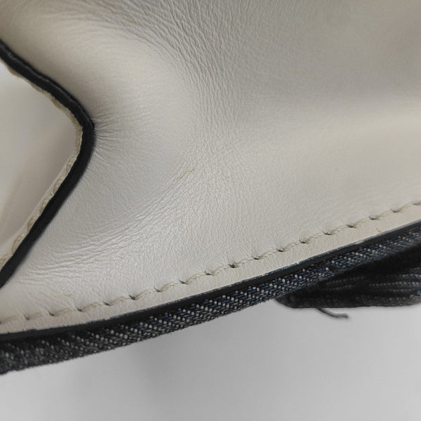 Miu Lady Quilted Canvas Blue