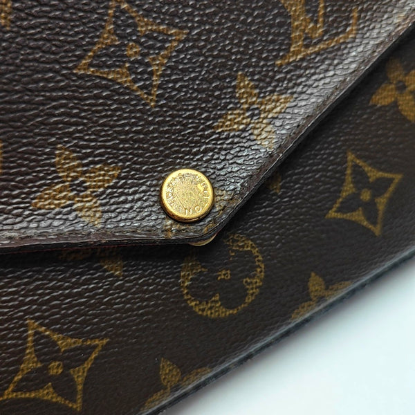 FÉLICIE Monogram Coated Canvas Brown