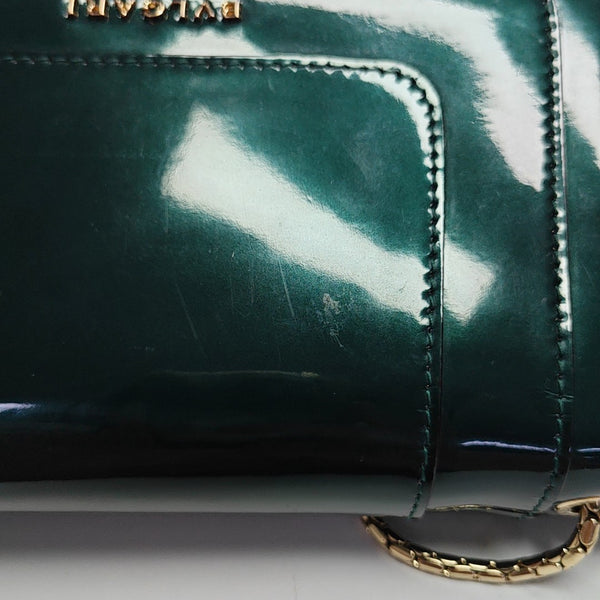 SERPENTI FOREVER Small Patent Leather Green