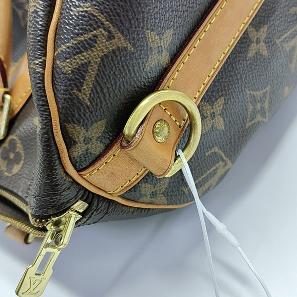 SPEEDY 30 Monogram Coated Canvas Brown
