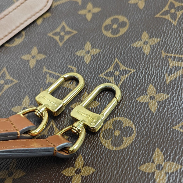 LOOP HOBO Monogram Coated Canvas Brown