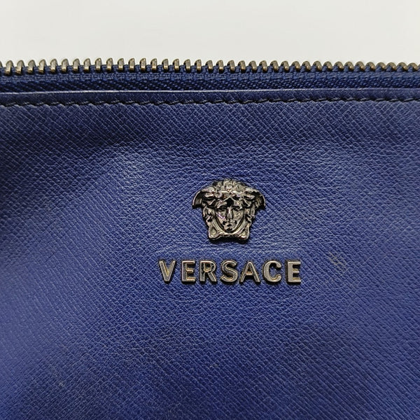 Leather Clutch Blue