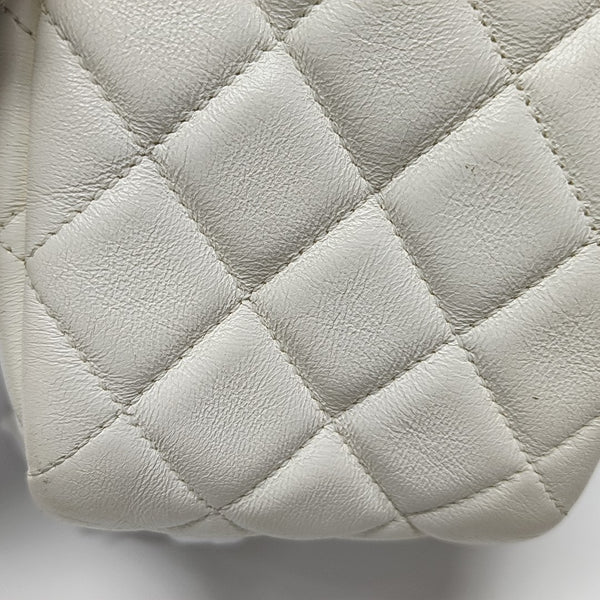 Quilted Lambskin White