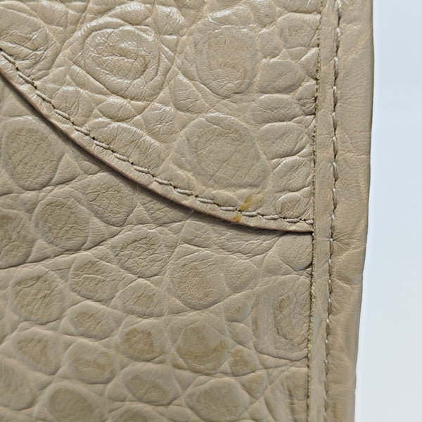 Classic Metallic Edge City Medium Calfskin Beige