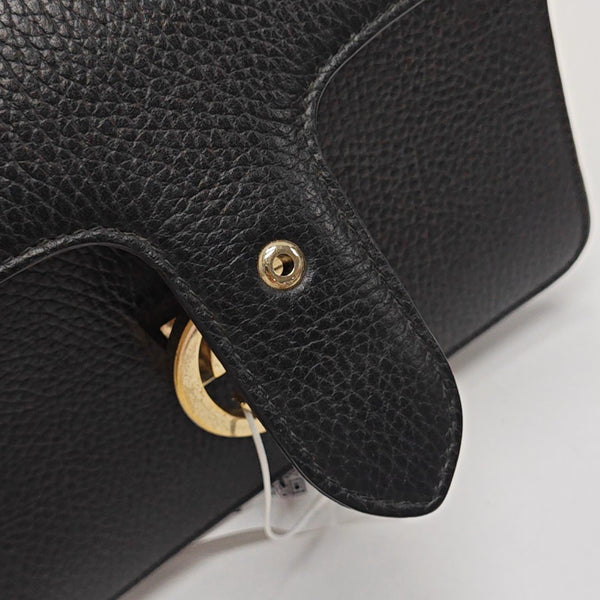 Interlocking G Small Calfskin Black