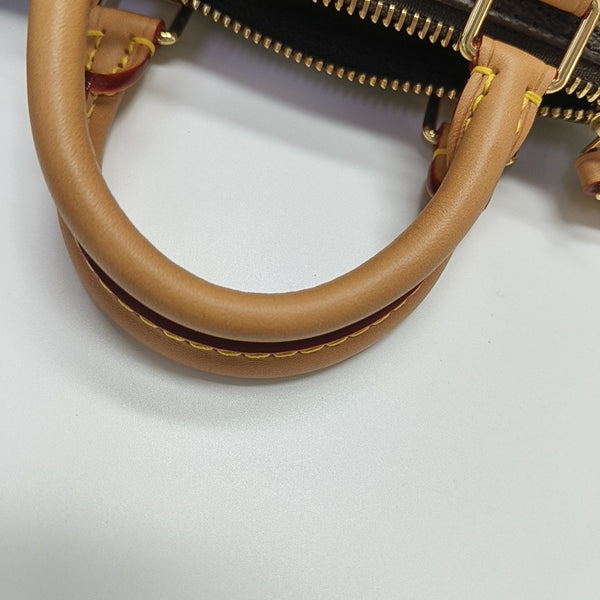 Authenticated pre-owned SPEEDY Nano Monogram Coated Canvas Brown - Shoulder Bag at Looply
