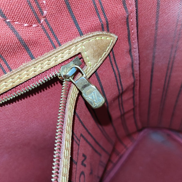 NEVERFULL MM Monogram Coated Canvas Brown