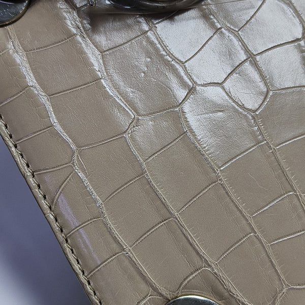 Lady Dior Medium Crocodile Beige