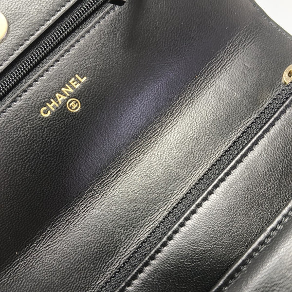 CHANEL 19 WOC Quilted Lambskin Black