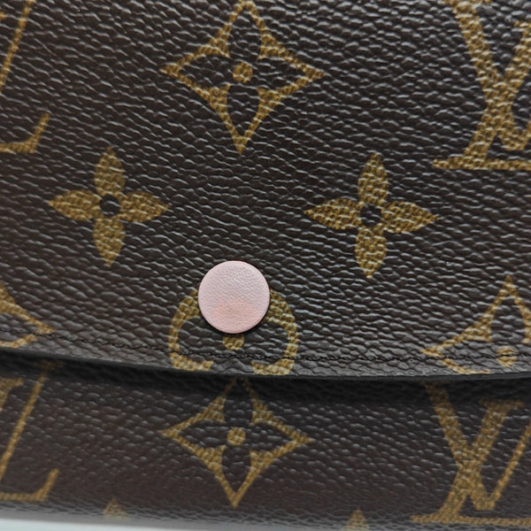 EMILIE Monogram Coated Canvas Brown Wallet