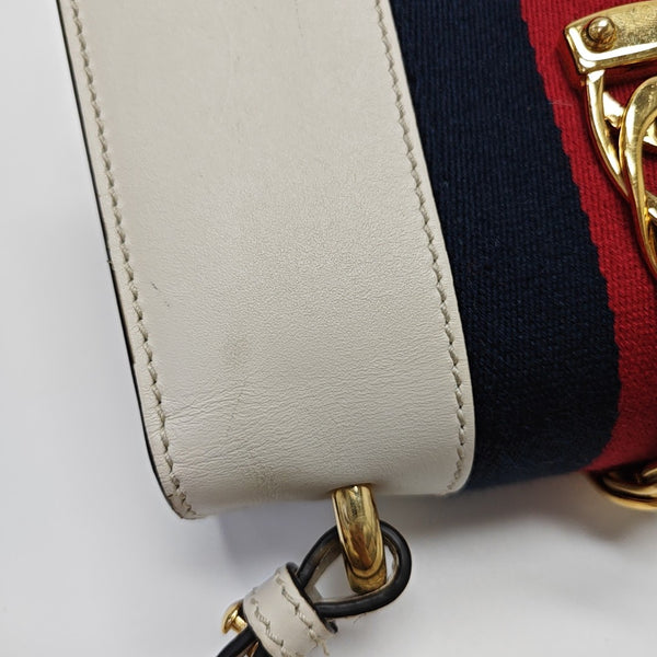 Sylvie Mini Calfskin White