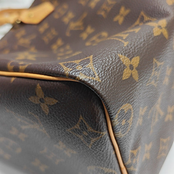 SPEEDY 25 Monogram Coated Canvas Brown