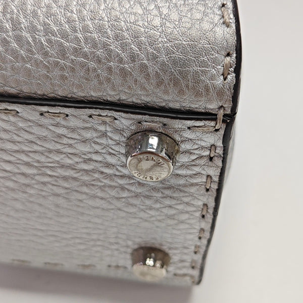 Peekaboo Medium Calfskin Silver