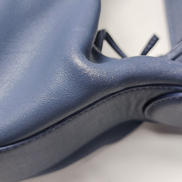 Calfskin Shoulder Bag Blue
