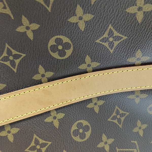 KEEPALL 60 Monogram Coated Canvas Brown