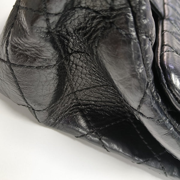 2.55 Maxi Quilted Calfskin Black