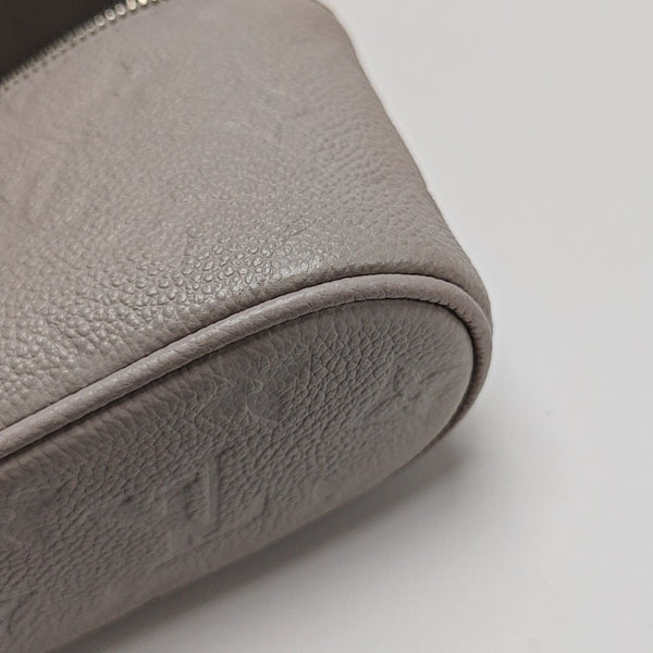 Vanity Chain Pouch Mini Monogram Calfskin Gray