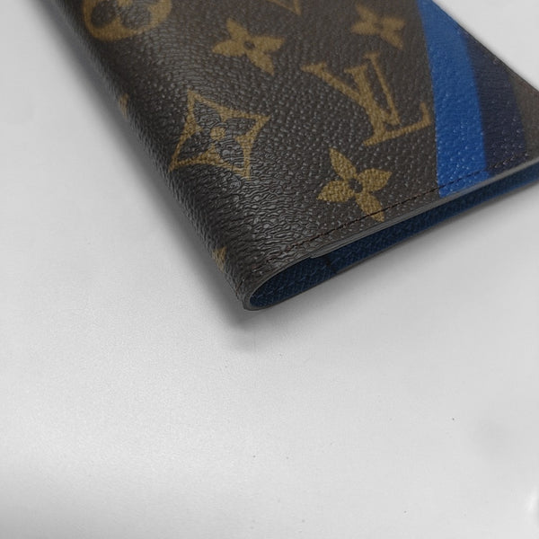 Monogram Coated Canvas Wallet Brown