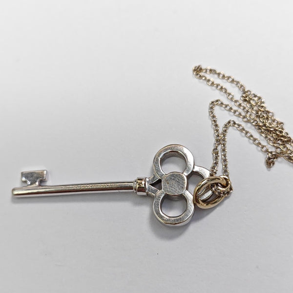 18k White Gold Silver Jewelry Set