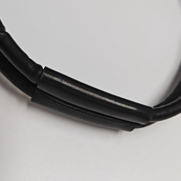 Suede Top Handle Bag Black