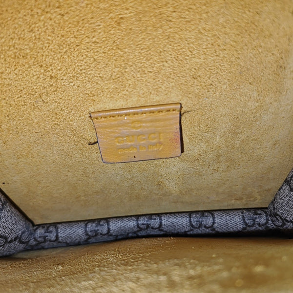 Dionysus Mini Monogram Coated Canvas Beige