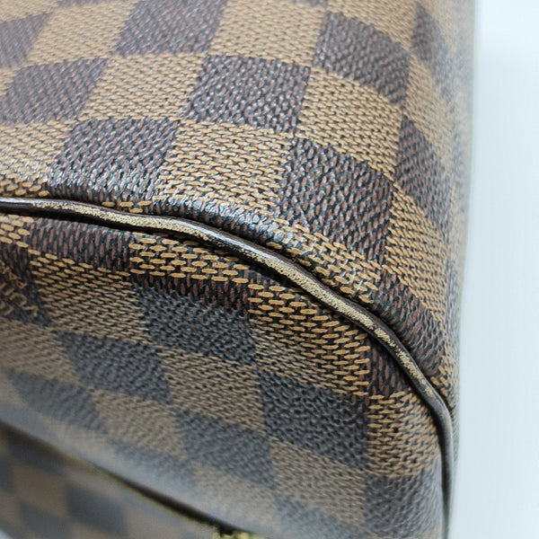 RIBERA MM Damier Ebene Coated Canvas Brown