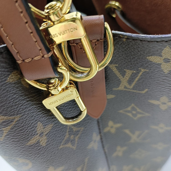 NÉONOÉ MM Monogram Coated Canvas Brown