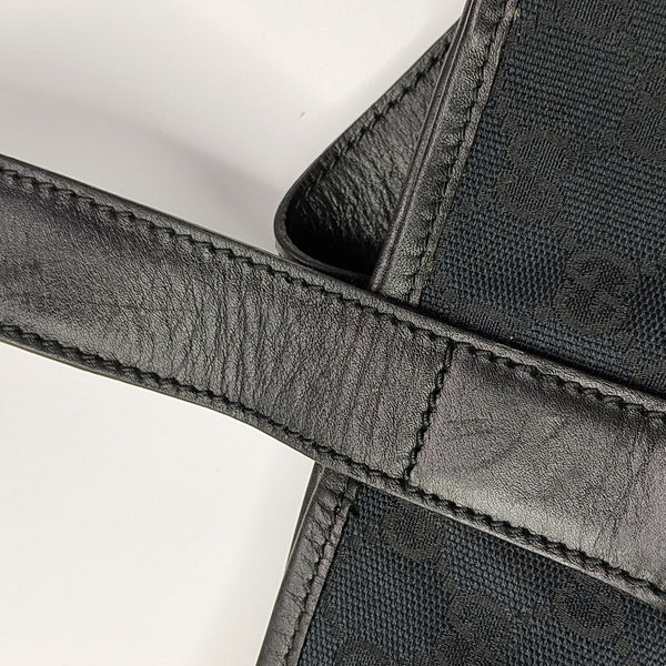 Monogram Canvas Top Handle Bag Black