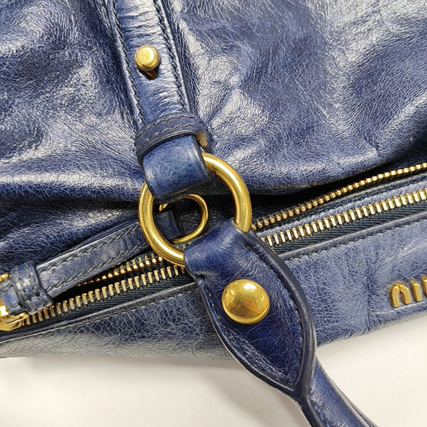 Bow Calfskin Blue