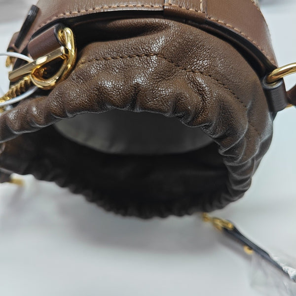 Horsebit 1955 Small Coated Canvas Beige