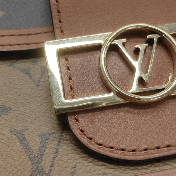 DAUPHINE Mini Monogram Coated Canvas Brown