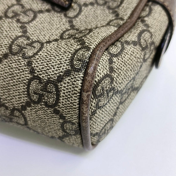 Ophidia Small Monogram Coated Canvas Beige