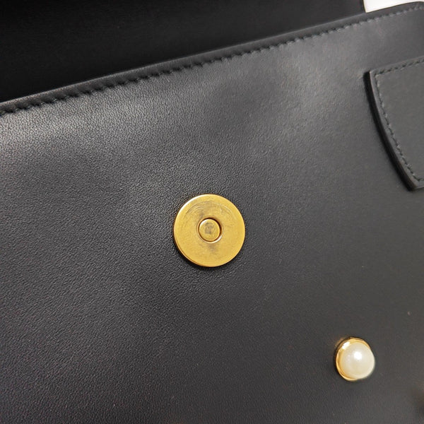 Queen Margaret Mini Calfskin Black