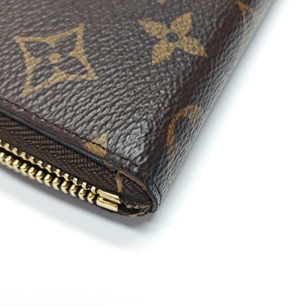 CLÉMENCE Monogram Coated Canvas Brown Wallet