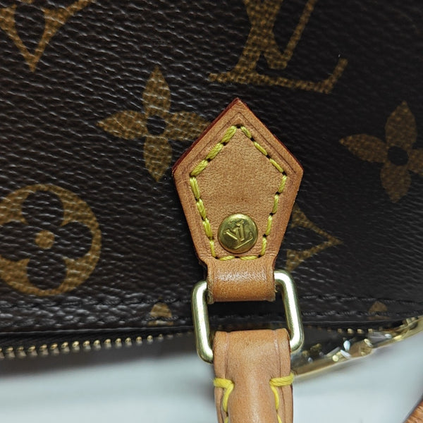 SPEEDY Nano Monogram Coated Canvas Brown
