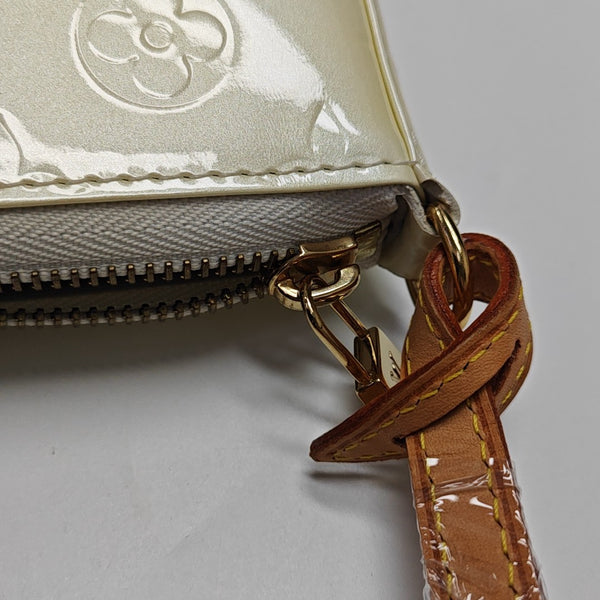 MALLORY SQUARE Monogram Patent Leather White