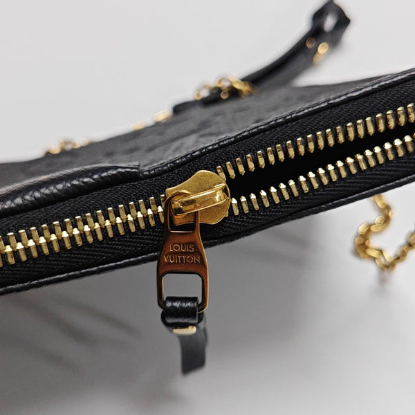 EASY POUCH ON STRAP Monogram Calfskin Black
