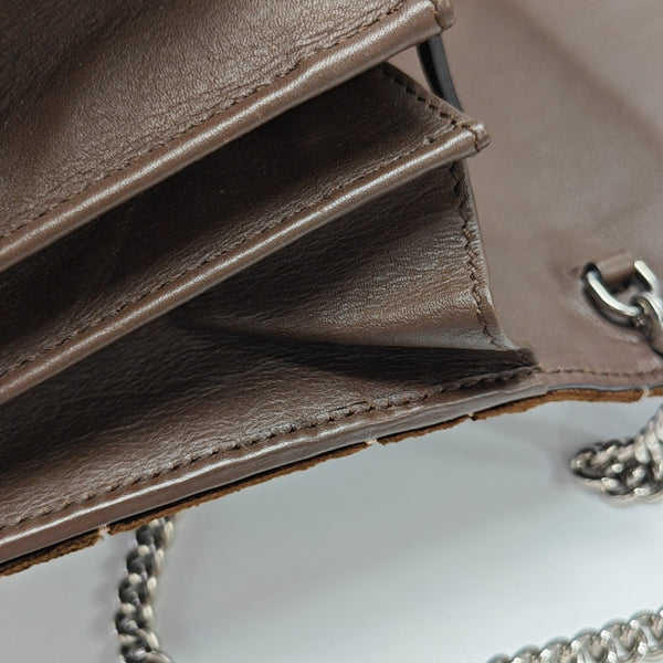 Dionysus Mini Monogram Velvet Brown