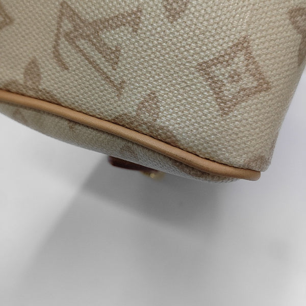 SPEEDY 20 Monogram Coated Canvas Beige