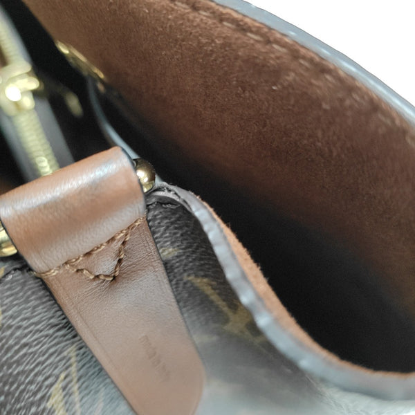 NÉONOÉ MM Monogram Coated Canvas Brown