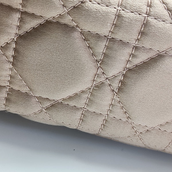 Lady Dior Small Cannage Silk Satin Pink