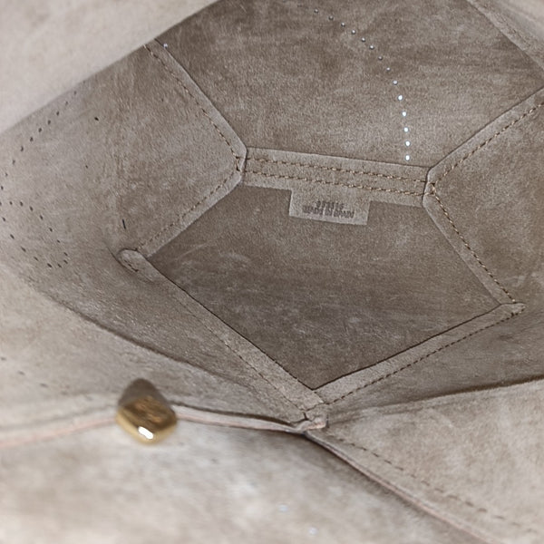 Puzzle Fold Mini Calfskin Beige