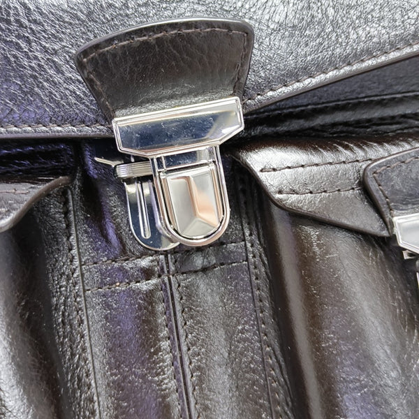 Calfskin Shoulder Bag Brown