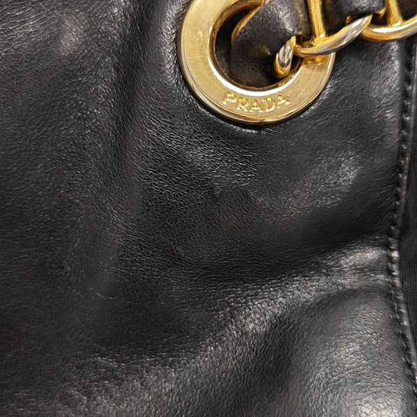 Calfskin Shoulder Bag Black
