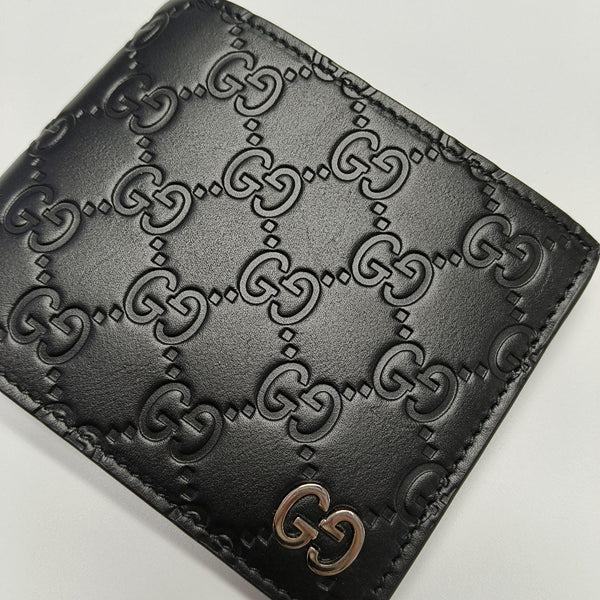Signature Monogram Calfskin Black Wallet