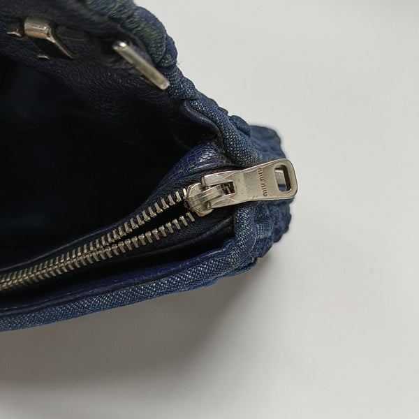 Crystal Quilted Denim Blue