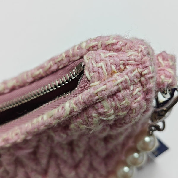 Fabric Shoulder Bag Pink