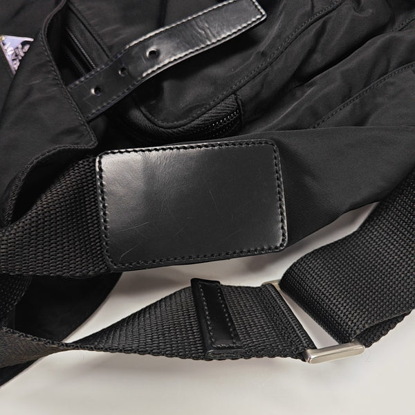 Nylon Shoulder Bag Black