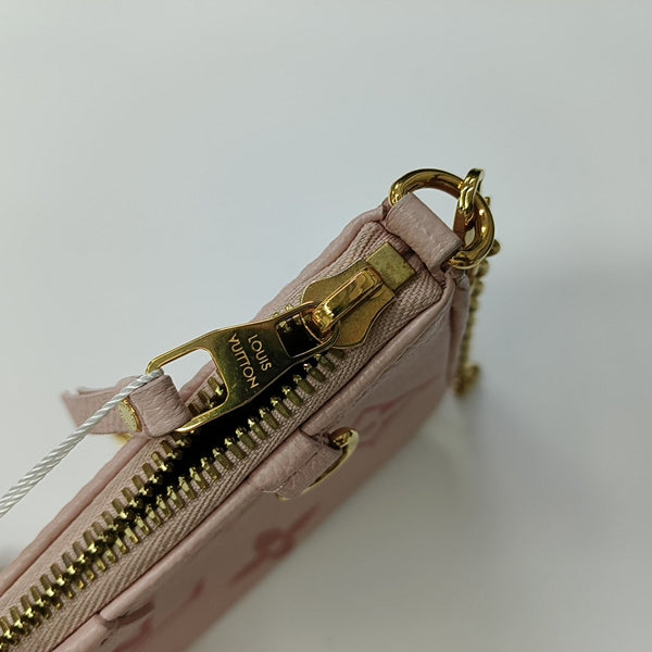 EASY POUCH ON STRAP Monogram Calfskin Pink