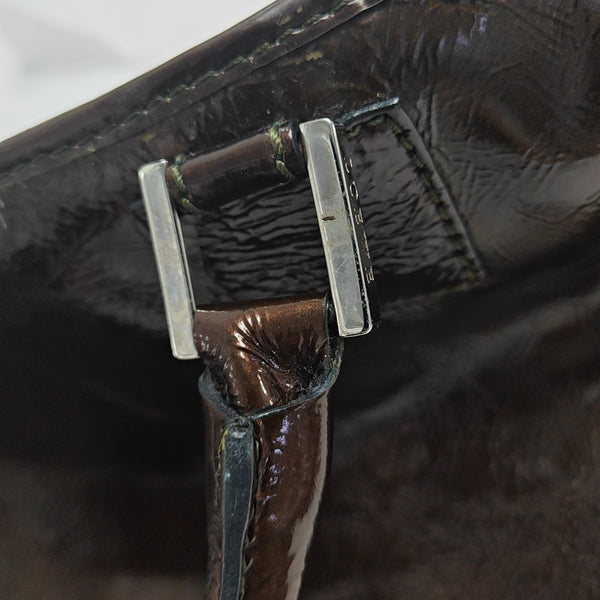 Amazona Patent Leather Brown